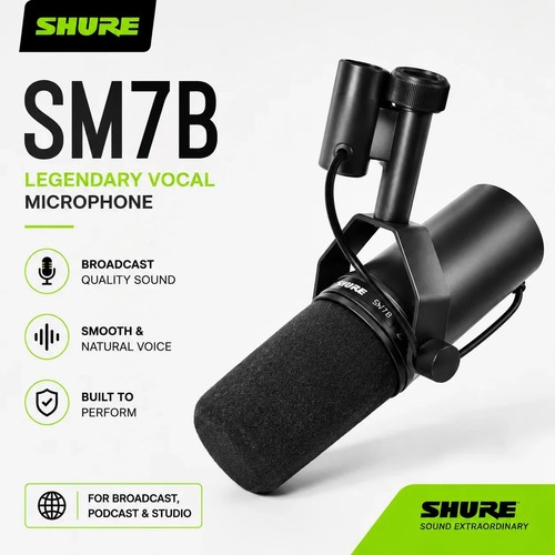 Shure sm7b dynamic vocal - shure,